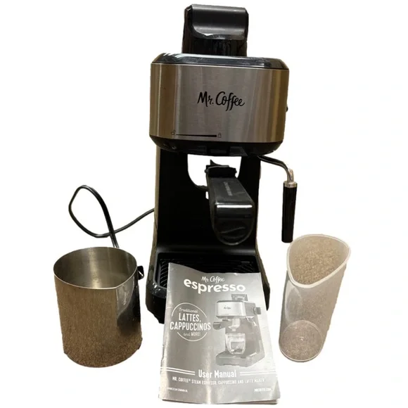 Mr. Coffee Steam Espresso Maker with Stainless Steel Frothing Pitcher - Picture 2 of 2